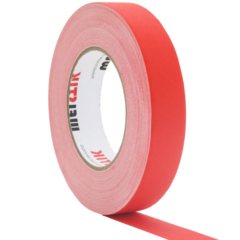 WELSTIK 1 Pack Red Gaffers Tape,1" X 60 Yards -Gaffers Tape Used for Film,Studio and TV Shooting,Theater,Stage Production,Automotive Industry,Sports Production,Non-Reflective, Easy to Rip - Image 1
